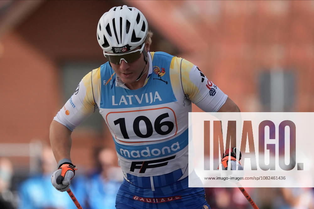 Erik Fransson of Sweden competes during the Sprint Qualification race of the FIS Rollerski World Championships 2026 in Madona, Latvia, on September 5, 2026. Madona Latvia