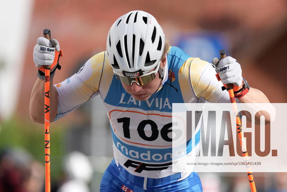 Erik Fransson of Sweden competes during the Sprint Qualification race of the FIS Rollerski World Championships 2026 in Madona, Latvia, on September 5, 2026. Madona Latvia