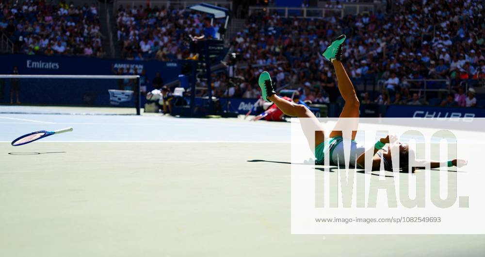 Qinwen Zheng celebrates her win over Iga Swiatek 2026 US Open, Day Nine, USTA Billie Jean King National Tennis Center, New York, USA - 07 Sep 2026New York USTA Billie Jean King National T New York (NY) United States of America