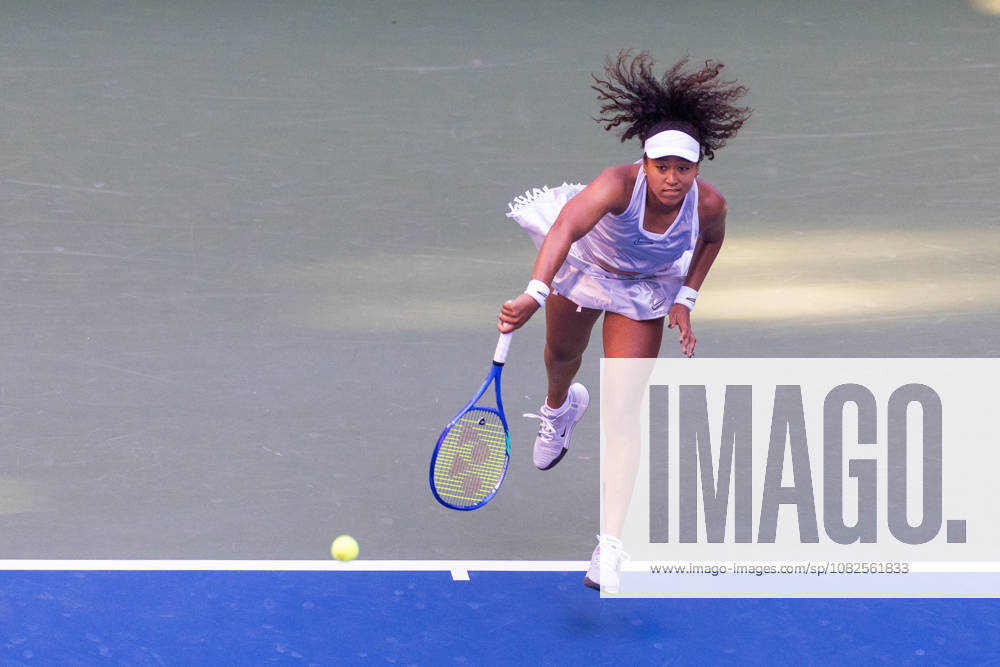 Naomi Osaka (JPN) in action against Elena Rybakina (KAZ) during their Round 4 match at the US Open on September 7, 2026, held at the USTA Billie Jean King National Tennis Center in New York City. CSM New York City USA - ZUMAc04_ 20260907_zma_c04_099