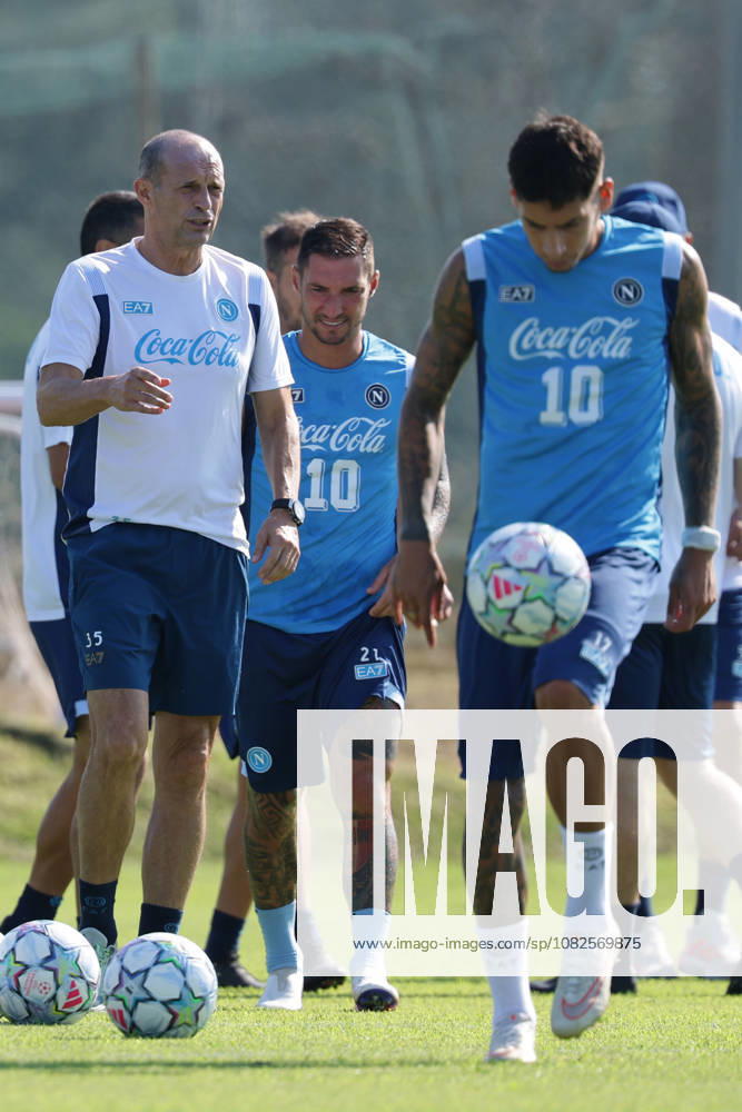 Napolis head coach Massimiliano Allegri During training at the SSC Napoli sports center, Champions League Napoli - Arsenal Castel Volturno (CE) on September 08 , 2026