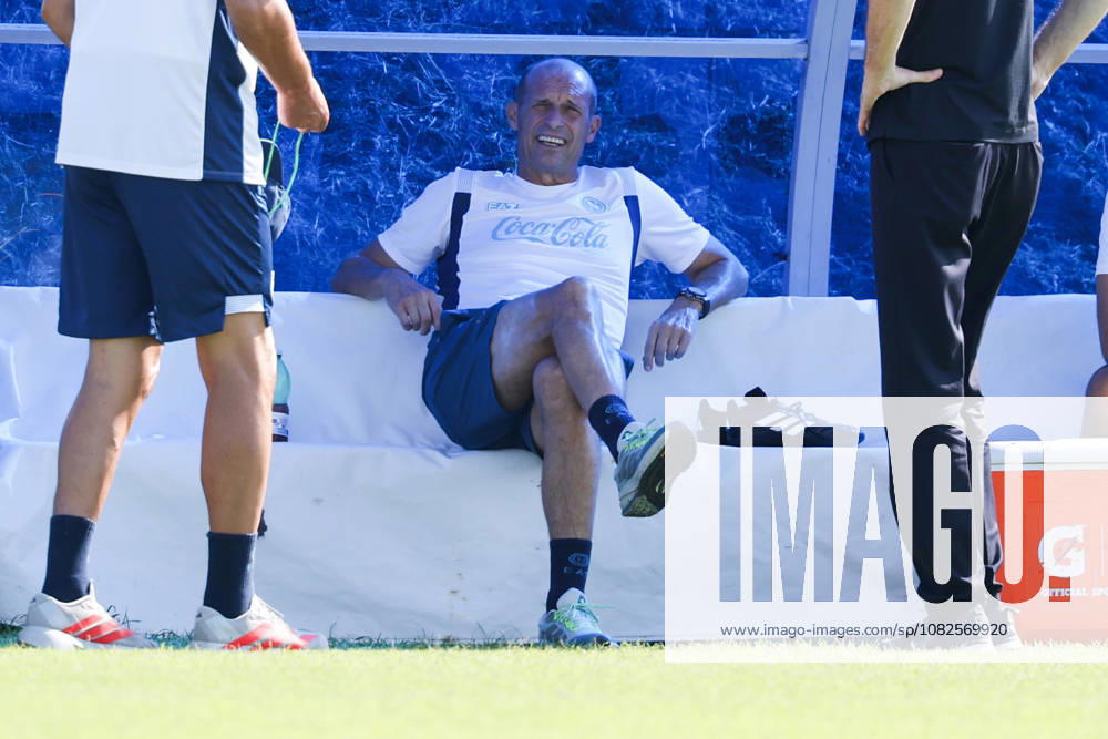 Napolis head coach Massimiliano Allegri During training at the SSC Napoli sports center, Champions League Napoli - Arsenal Castel Volturno (CE) on September 08 , 2026