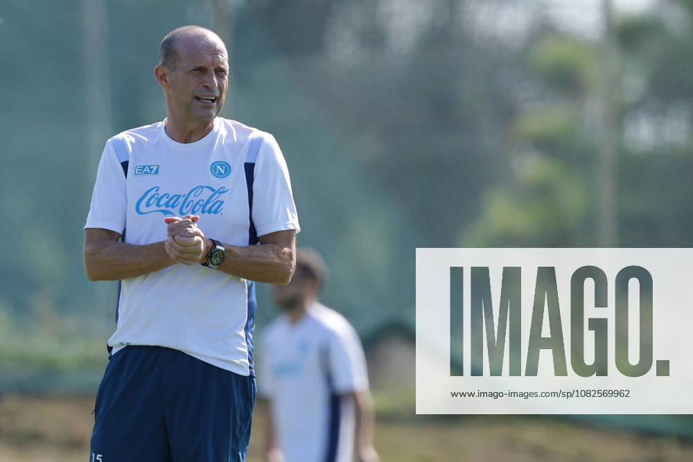 Napolis head coach Massimiliano Allegri During training at the SSC Napoli sports center, Champions League Napoli - Arsenal Castel Volturno (CE) on September 08 , 2026