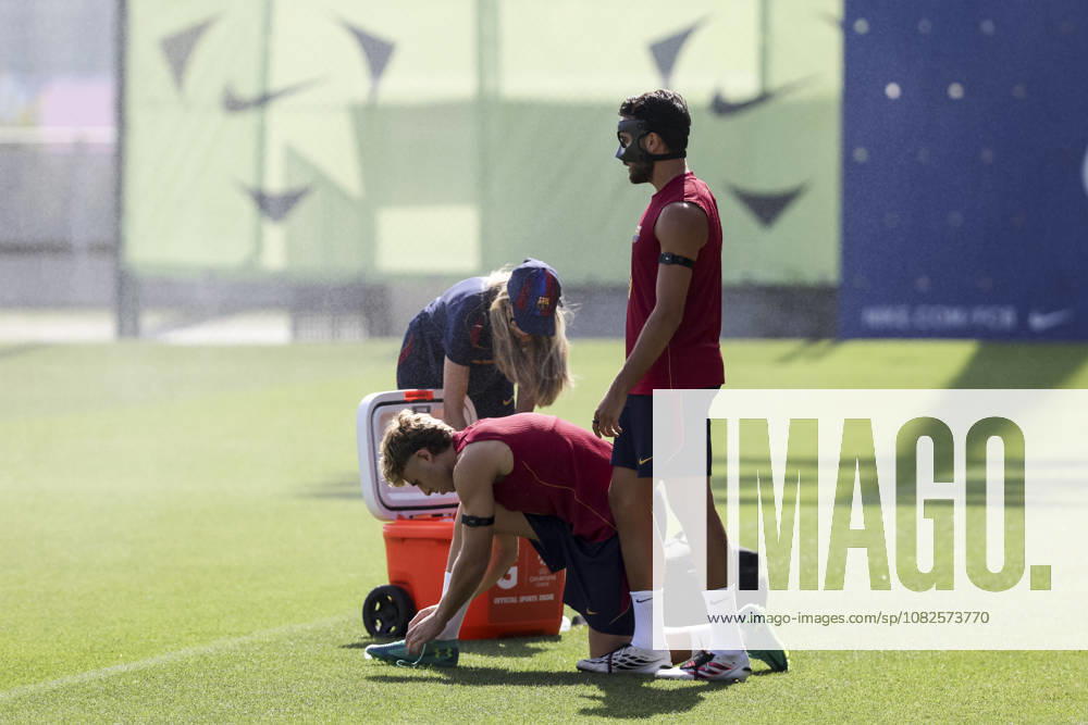 Eric Garcia and Fermin Lopez during the training day of FC Barcelona, Barca ahead UEFA Champions League 2026 27, football match against Feyenoord at Ciutat Esportiva Joan Gamper on September 08, 2026 in Sant Joan Despi, Barcelona, Spain. FC Barcelona Training And press conference, PK, Pressekonferenz - UEFA Champions League 2026 27 - ZUMAa181 20260908_zaa_a181_013