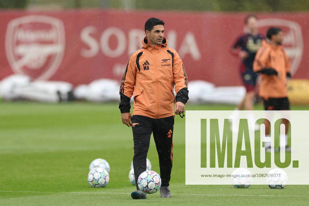 Arsenal Training, Champions League Arsenal manager Mikel Arteta during the Arsenal Training session ahead of the UEFA Champions League Round 1 match v Napoli, at the Arsenal FC Training Centre, London Colney, England on 8 September 2026 Credit: Tiego Grenho Every Second Media Editorial use only. All images are copyright Every Second Media Limited. No images may be reproduced without prior permission.