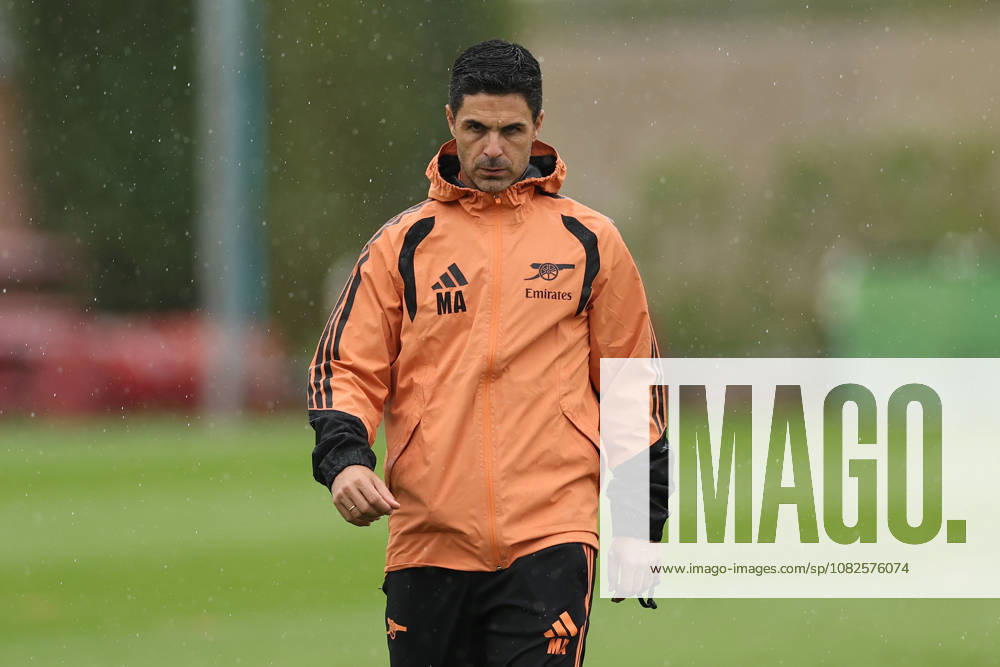 Arsenal Training, Champions League Arsenal manager Mikel Arteta during the Arsenal Training session ahead of the UEFA Champions League Round 1 match v Napoli, at the Arsenal FC Training Centre, London Colney, England on 8 September 2026 Credit: Tiego Grenho Every Second Media Editorial use only. All images are copyright Every Second Media Limited. No images may be reproduced without prior permission.