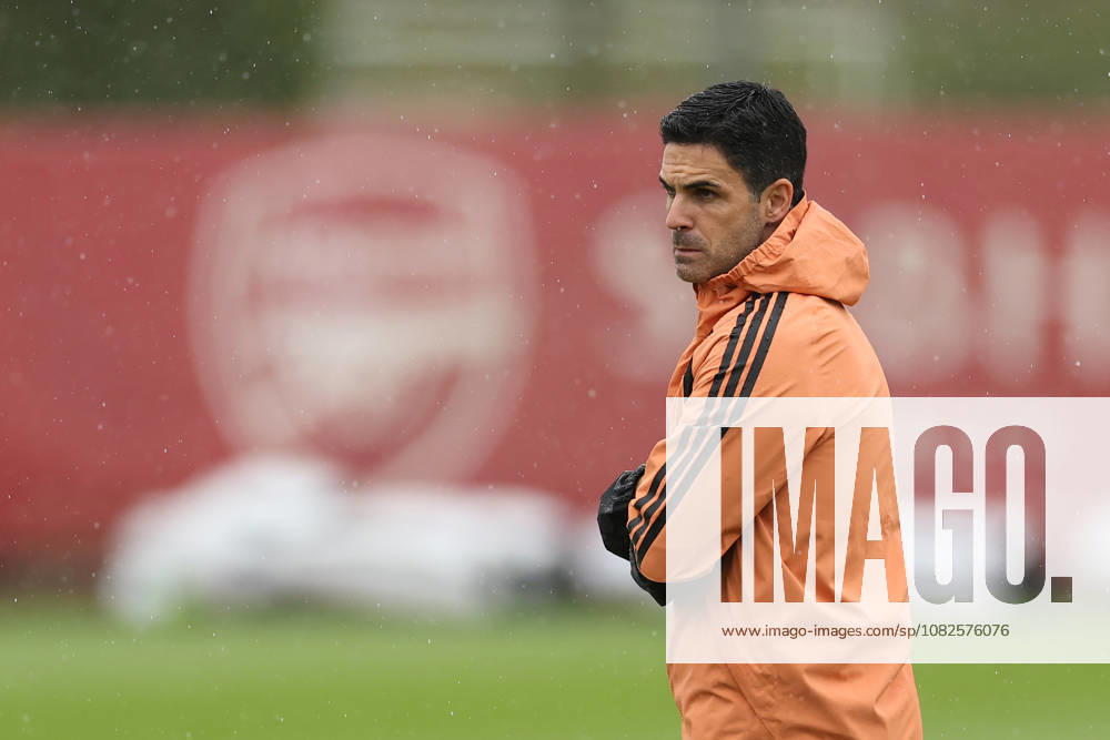 Arsenal Training, Champions League Arsenal manager Mikel Arteta during the Arsenal Training session ahead of the UEFA Champions League Round 1 match v Napoli, at the Arsenal FC Training Centre, London Colney, England on 8 September 2026 Credit: Tiego Grenho Every Second Media Editorial use only. All images are copyright Every Second Media Limited. No images may be reproduced without prior permission.