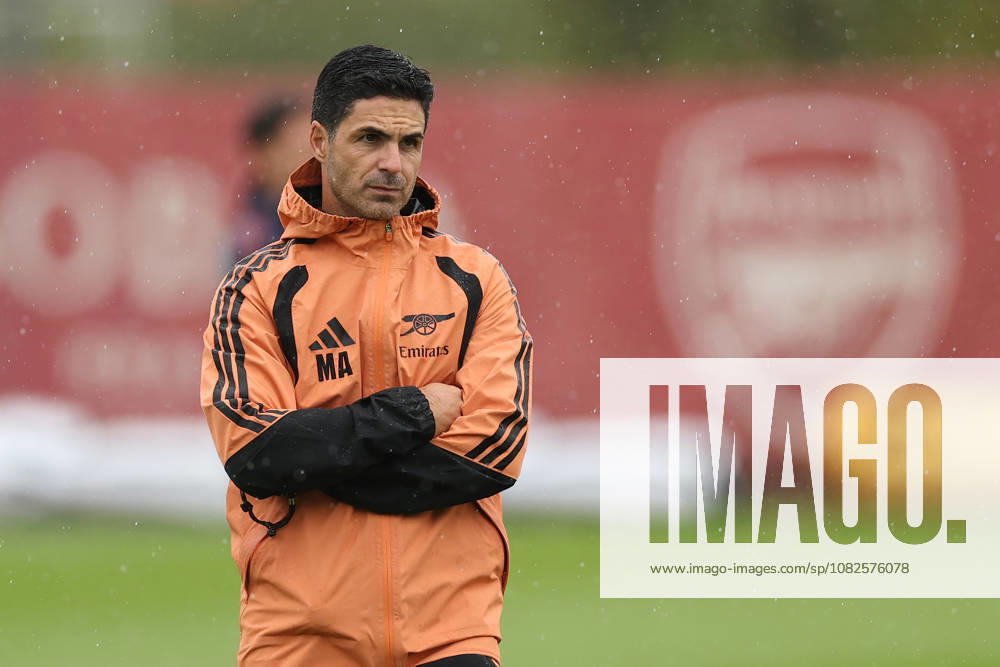 Arsenal Training, Champions League Arsenal manager Mikel Arteta during the Arsenal Training session ahead of the UEFA Champions League Round 1 match v Napoli, at the Arsenal FC Training Centre, London Colney, England on 8 September 2026 Credit: Tiego Grenho Every Second Media Editorial use only. All images are copyright Every Second Media Limited. No images may be reproduced without prior permission.