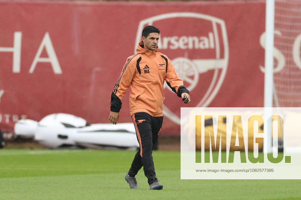 Arsenal Training, Champions League Arsenal manager Mikel Arteta during the Arsenal Training session ahead of the UEFA Champions League Round 1 match v Napoli, at the Arsenal FC Training Centre, London Colney, England on 8 September 2026 Credit: Tiego Grenho Every Second Media Editorial use only. All images are copyright Every Second Media Limited. No images may be reproduced without prior permission.
