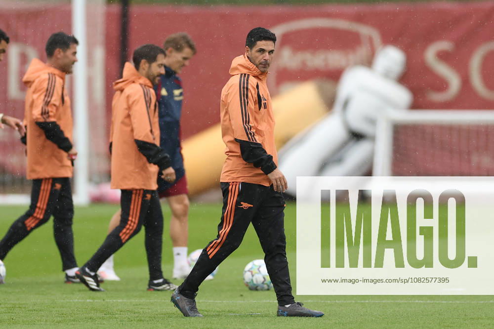 Arsenal Training, Champions League Arsenal manager Mikel Arteta during the Arsenal Training session ahead of the UEFA Champions League Round 1 match v Napoli, at the Arsenal FC Training Centre, London Colney, England on 8 September 2026 Credit: Tiego Grenho Every Second Media Editorial use only. All images are copyright Every Second Media Limited. No images may be reproduced without prior permission.