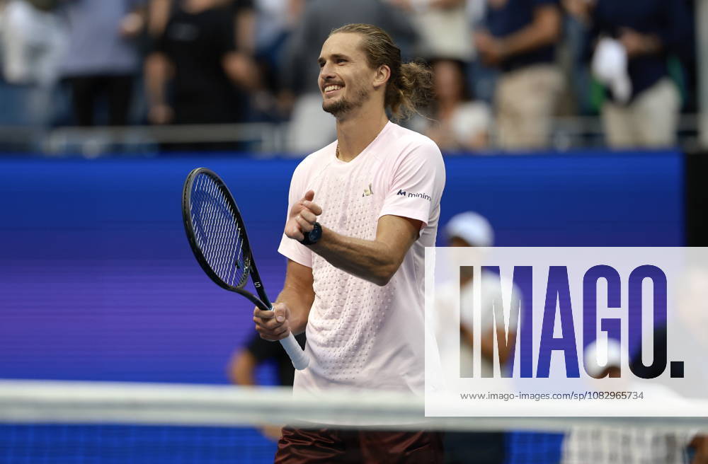 US Open tennis tournament - Day 13 Alexander Zverev of Germany celebrates his victory against Karen Khachanov of Russia during the Men s Singles semi-finals at the US Open Tennis Championships at the USTA Billie Jean King National Tennis Center in Flushing Meadows, New York, USA, 11 September 2026. The 2026 US Open tournament runs from 23 August to 13 September. FLUSHING MEADOWS NEW YORK United States