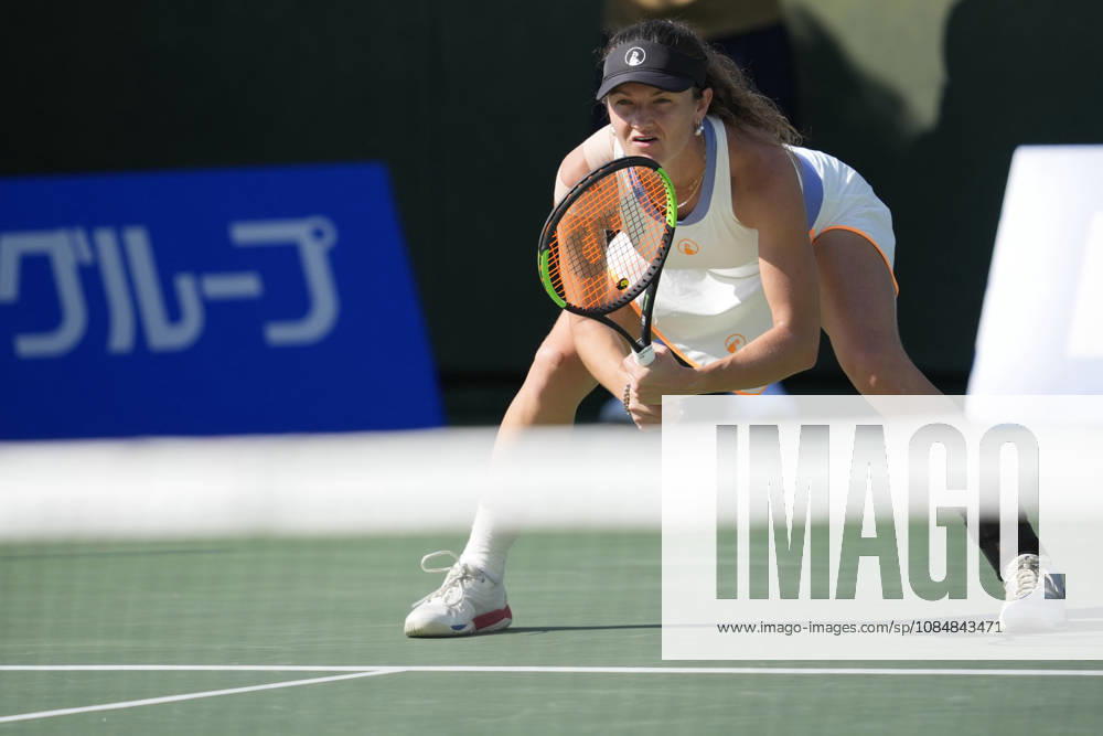 WTA, Tennis Damen Kinoshita Group Japan Open - Day 3 Jesika Maleckova of the Czech Republic plays with partner Miriam Skoch of the Czech Republic during their quarterfinal doubles match against Claire Liu of the United States and Kaitlin Quevedo of Spain at the 2026 Kinoshita Group Japan Open Women s tennis tournament at Utsubo Tennis Center in Osaka, Japan, on October 21, 2026. Osaka Japan