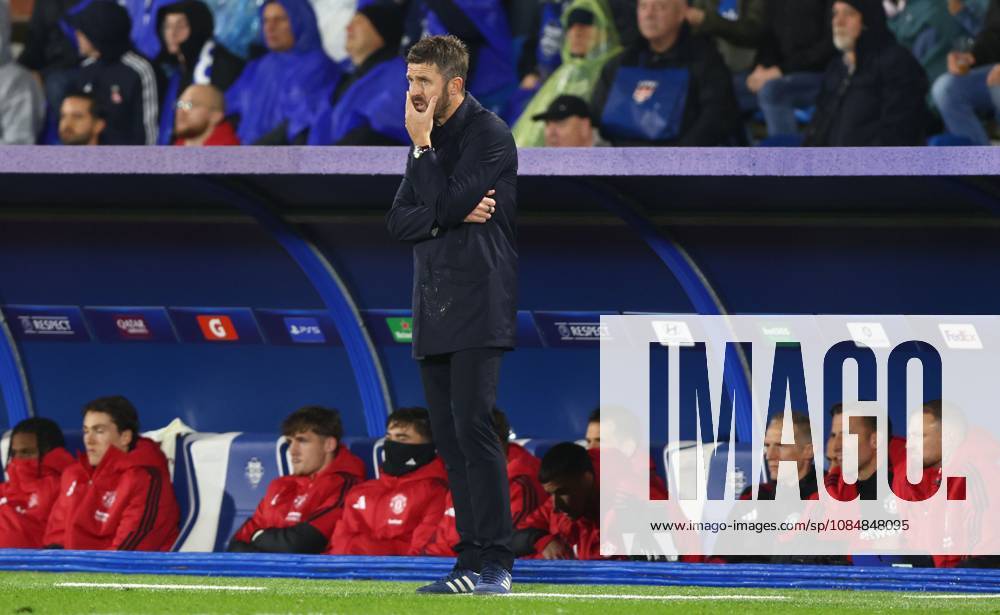 Manchester United, ManU manager Michael Carrick shows a look of dejection Como v Manchester United, UEFA Champions League, Football, Stadio Giuseppe Sinigaglia, Como, Italy - 21 Oct 2026Como Stadio Giuseppe Sinigaglia Italy