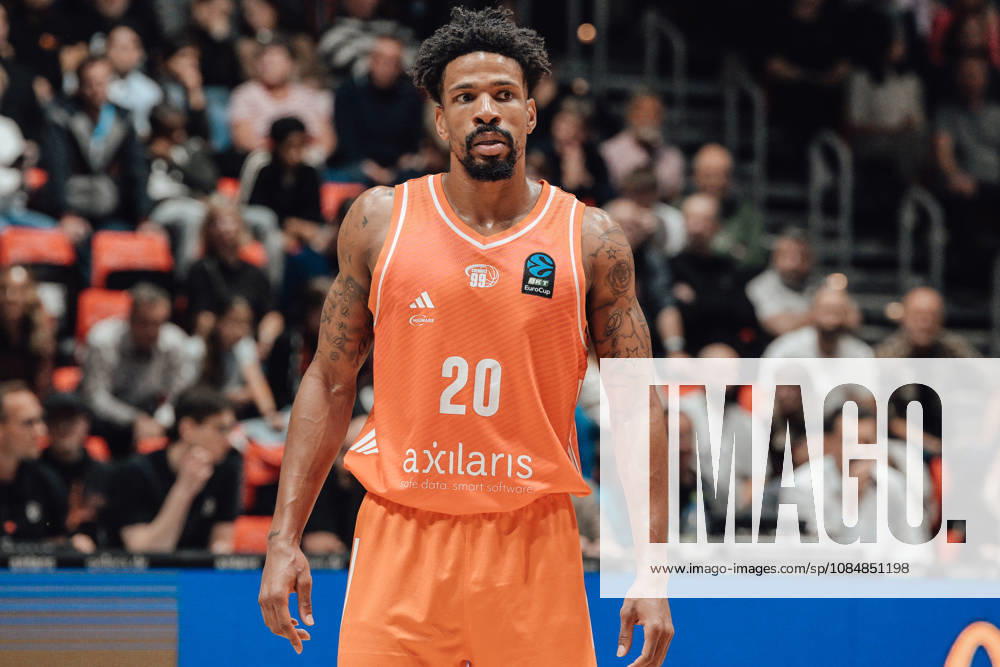 Game Day 4 of the Basketball Eurocup: Niners Chemnitz vs. Slask Wroclaw, October 21, 2026, starting at 7:00 p.m., Chemnitz, Chemnitz Arena. Pictured: 20 Urald King. Matchday 4 of the Basketball Eurocup: Niners Chemnitz vs. Slask Wroclaw, Chemnitz, Saxony, Germany