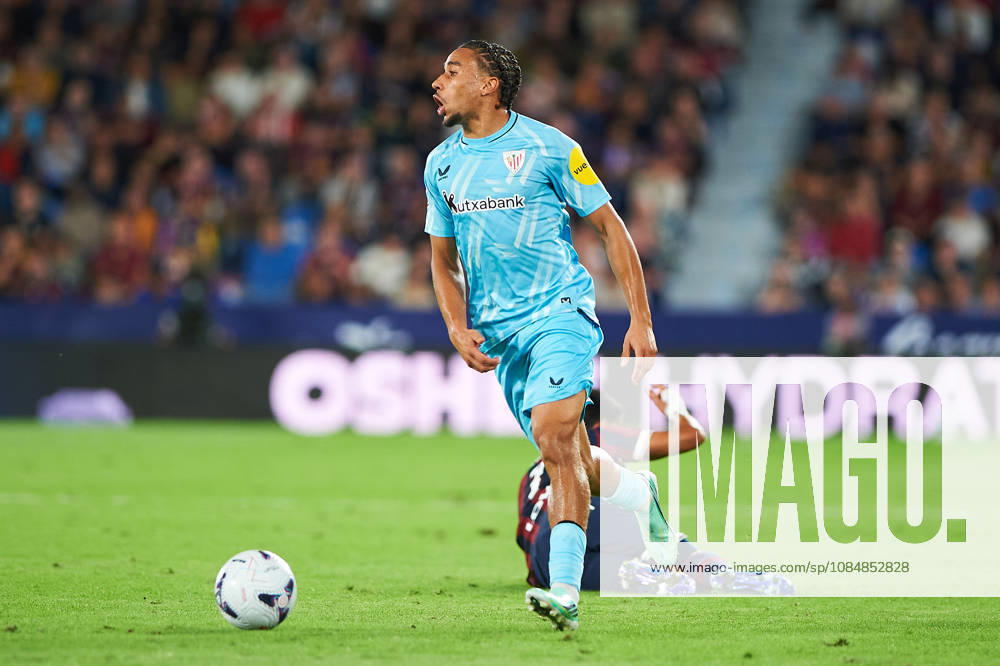 Johaneko Louis-Jean (Athletic Club) during the LaLiga EA Sports match between Levante UD and Athletic Club at Estadi Ciutat de València on October 21, 2026 in Valencia, Spain. -