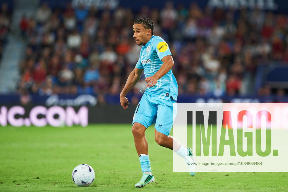 Johaneko Louis-Jean (Athletic Club) during the LaLiga EA Sports match between Levante UD and Athletic Club at Estadi Ciutat de València on October 21, 2026 in Valencia, Spain. -