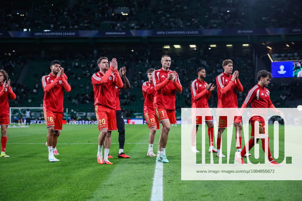 SOCCER - UEFA CL, Sporting vs LASK LISBON,PORTUGAL,21.OCT.26 - SOCCER - UEFA Champions League, Sporting Club de Portugal vs Linzer ASK. Image shows the team of LASK. GEPAxpictures xManuelxBinder