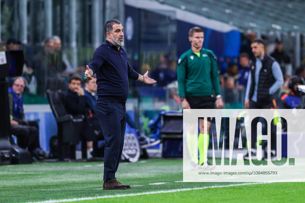 Arda Turan Head Coach of FC Shakhtar Donetsk reacts during UEFA Champions League 2026 27 League Phase - Matchday 3 football match between FC Internazionale and FC Shakhtar Donetsk. Italy