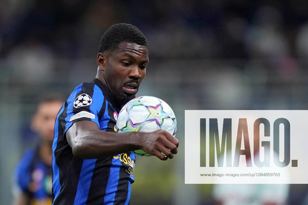Inter Milan s Marcus Thuram during the Uefa Champions League soccer match between Inter and Shakhtar Donetsk at San Siro Stadium in Milan , Italy - Wednesday October 21 , 2026. - Soccer