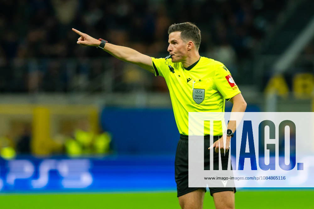 Harm Osmers seen during UEFA Champions League 2026 27 league phase game between Internazionale Milano and FC Shakhtar Donetsk (Gleb Soboliev Ball Raw Images) Milan San Siro Italy