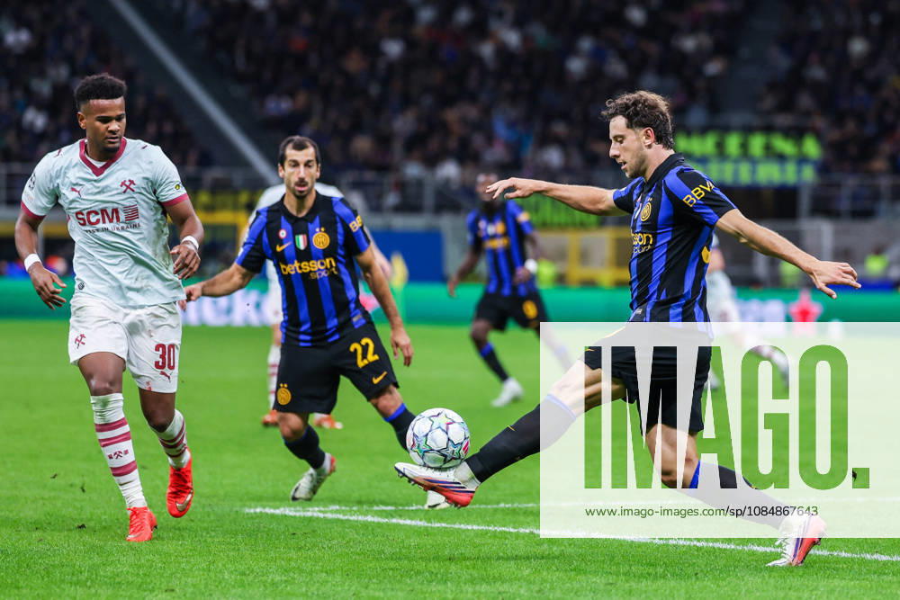 SOCCER - UEFA Champions League - Inter - FC Internazionale vs. Shakhtar Donetsk Photo by IPA ABACAPRESS.COM90005772 - Carlos Augusto of FC Internazionale in action during the 2026 27 UEFA Champions League group stage—Matchday 3—in the soccer match between FC Internazionale and FC Shakhtar Donetsk. Milan Italy