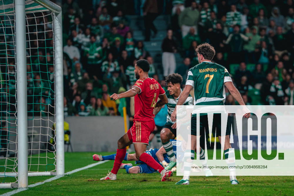 LISBON, PORTUGAL - OCTOBER 21: Sporting CP s Luis Suarez scores against LASK during the UEFA Champions League match at Estadio Jose Alvalade on October 21, 2026 in Lisbon, Portugal. ZUMA Press Wire Lisbon Portugal - ZUMAs390 20261021_zsp_s390_009