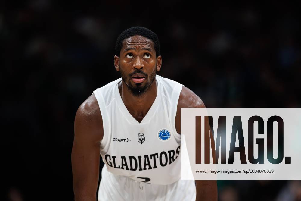 Terrell Harris (Gladiators Trier), Emotionen, Geste, Gestik, Mimik, Freisteller, Portrait Vet Concept Gladiators Trier vs KK Split, Basketball, FIBA Europe Cup, 3. Spieltag, Saison 2026 2027, 21.10.2026 Vet Concept Gladiators Trier vs KK Split, Basketball, FIBA Europe Cup, 3. Spieltag, Saison 2026 2027