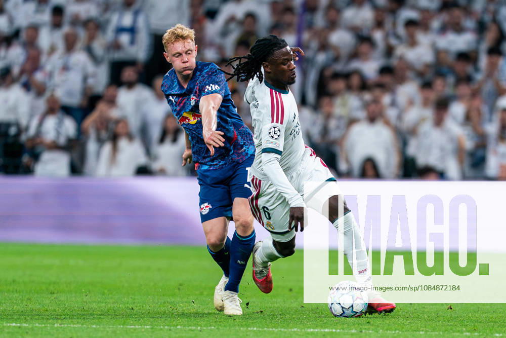 SOCCER - UEFA Champions League - Real Madrid CF - RB Leipzig Photo by IPA ABACAPRESS.COM90010741 - MADRID, SPAIN - OCTOBER 21: Eduardo Camavinga of Real Madrid CF during the 2026 27 UEFA Champions League Group Stage Matchday 3 game between Real Madrid CF and RB Leipzig at Santiago Bernabéu Stadium on October 21, 2026, in Madrid, Spain. (Tomas Garrido TGB Photo during the Real Madrid CF vs. RB Leipzig UEFA Champions League soccer match in Madrid, Spain, on October 21, 2026 Madrid Spain