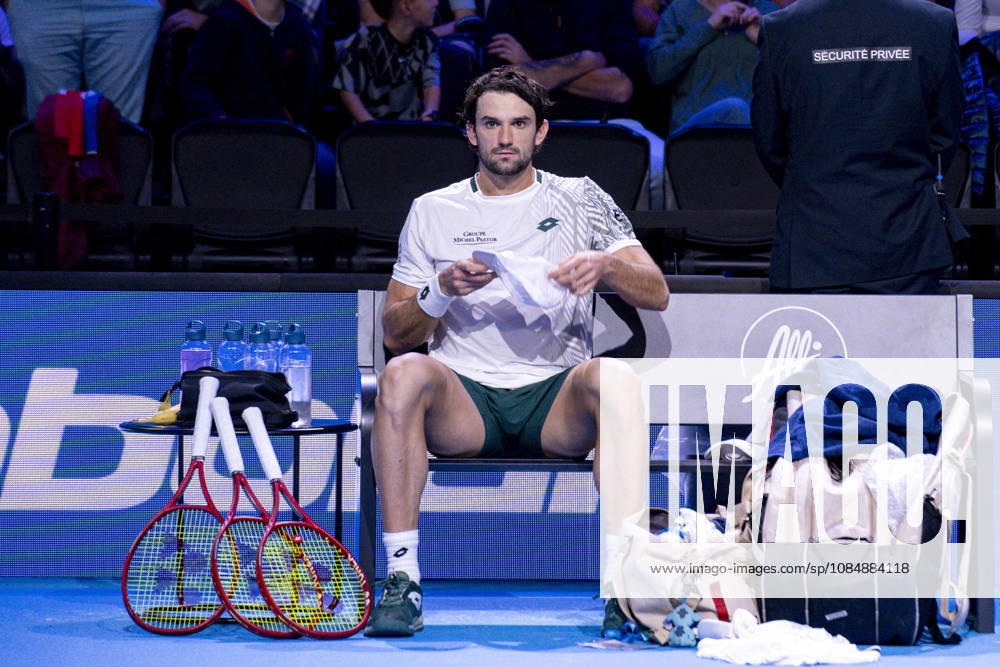TENNIS : ATP, Tennis Herren 250 - Grand Prix Tennis AURA - Decines (France) 22 10 2026 Valentin Vacherot lost in three sets to Luca Van Assche during the tournament of the Auvergne Rhône-Alpes Grand Prix at the LDLC Arena in Décines on October 22, 2026. Photo Sandrine Thesillat PsNewZ