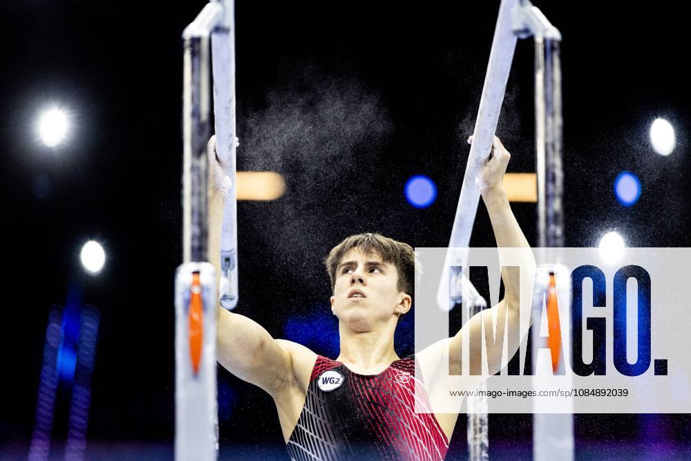 ROTTERDAM - Arsenii Dukhno (WG2) during the All-Around final at the World Gymnastics Championships in Rotterdam Ahoy. IRIS VAN DEN BROEK ANP ANPxSportx IVx 573293340 originalFilename: 573293340