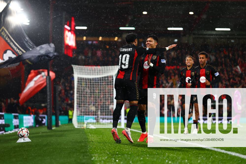 Justin Kluivert of AFC Bournemouth celebrates their goal to make it 1-0 AFC Bournemouth v AC Milan, UEFA Europa League, Football, Vitality Stadium, Bournemouth, UK - 22 Oct 2026Bournemouth Vitality Stadium United Kingdom