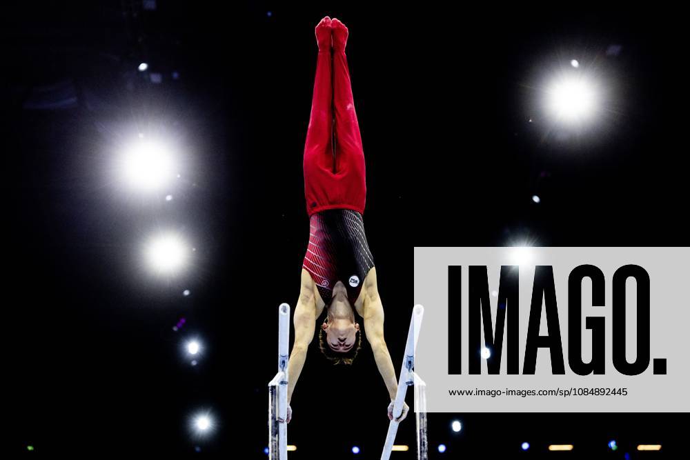 ROTTERDAM - Arsenii Dukhno (WG2) during the All-Around final at the World Gymnastics Championships in Rotterdam Ahoy. IRIS VAN DEN BROEK ANP ANPxSportx IVx 573294094 originalFilename: 573294094