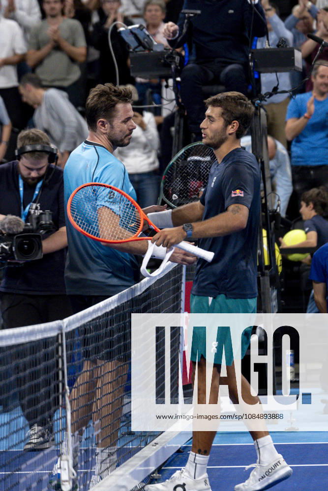 TENNIS : ATP, Tennis Herren 250 - Grand Prix Tennis AURA - Decines (France) 22 10 2026 Flavio Cobolli (ITA) vs Stan Wawrinka (SUI) during the tournament of the Auvergne Rhône-Alpes Grand Prix at the LDLC Arena in Décines on October 22, 2026. Photo Sandrine Thesillat PsNewZ