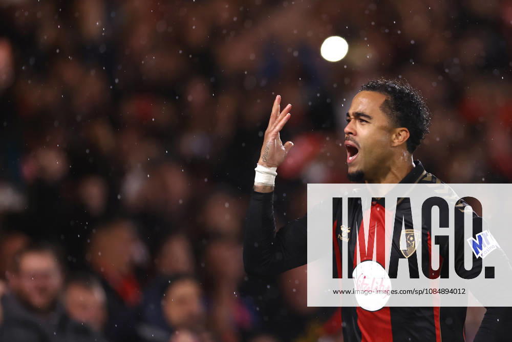 Bournemouth v AC Milan 22 October 2026, Bournemouth - UEFA Europa League - Bournemouth v AC Milan - Justin Kluivert of Bournemouth celebrates scoring the opening goal - Photo: Jacques Feeney Offside. Bournemouth UK