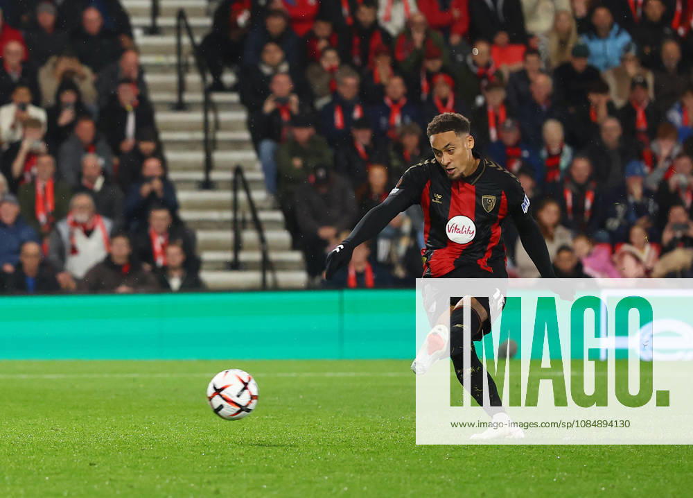 Bournemouth, England, 22nd October 2026. Marcus Tavernier of Bournemouth scoring their second goal during the AFC Bournemouth vs AC Milan UEFA Europa League match at the Vitality Stadium, Bournemouth. Picture credit should read: Paul Terry Sportimage . SPI_031_PT_Bournmouthmouth_AC_Milan SPI-5092-0030