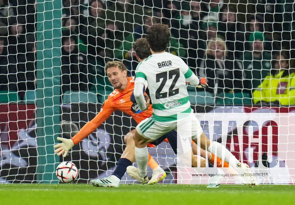 Celtic midfielder Mika Baur scores to give Celtic a 1-0 lead Celtic v Celta Vigo, UEFA Europa League, Football, Celtic Park, Glasgow, Scotland, UK - 22 Oct 2026Glasgow Celtic Park Scotland United Kingdom
