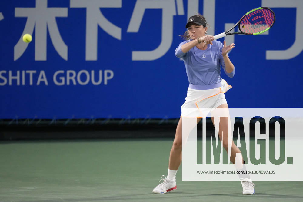 WTA, Tennis Damen Kinoshita Group Japan Open - Day 4 Jesika Maleckova of the Czech Republic plays with partner Miriam Skoch of the Czech Republic during their semi-final doubles match against Hao-Ching Chan of Chinese Taipei and Miyu Kato of Japan at the 2026 Kinoshita Group Japan Open Women s tennis tournament at Utsubo Tennis Center in Osaka, Japan, on October 22, 2026. Osaka Japan