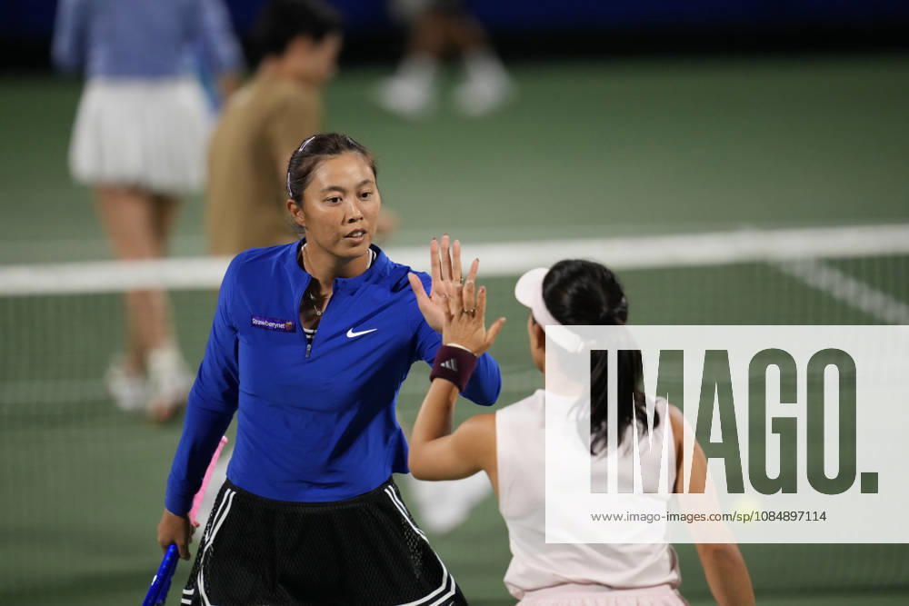 WTA, Tennis Damen Kinoshita Group Japan Open - Day 4 Hao-Ching Chan of Chinese Taipei plays with partner Miyu Kato of Japan during their semi-final doubles match against Jesika Maleckova and Miriam Skoch of the Czech Republic at the 2026 Kinoshita Group Japan Open Women s tennis tournament at Utsubo Tennis Center in Osaka, Japan, on October 22, 2026. Osaka Japan
