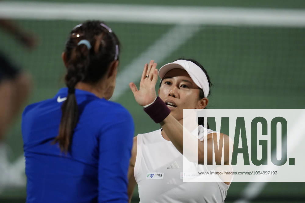 WTA, Tennis Damen Kinoshita Group Japan Open - Day 4 Miyu Kato of Japan plays with partner Hao-Ching Chan of Chinese Taipei during their semi-final doubles match against Jesika Maleckova and Miriam Skoch of the Czech Republic at the 2026 Kinoshita Group Japan Open Women s tennis tournament at Utsubo Tennis Center in Osaka, Japan, on October 22, 2026. Osaka Japan