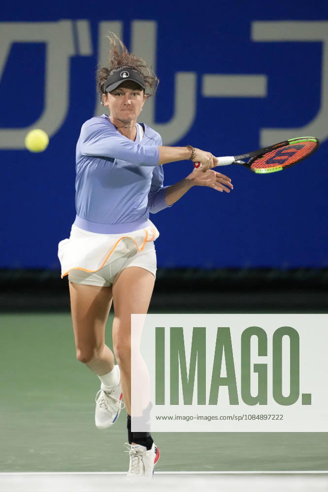 WTA, Tennis Damen Kinoshita Group Japan Open - Day 4 Jesika Maleckova of the Czech Republic plays with partner Miriam Skoch of the Czech Republic during their semi-final doubles match against Hao-Ching Chan of Chinese Taipei and Miyu Kato of Japan at the 2026 Kinoshita Group Japan Open Women s tennis tournament at Utsubo Tennis Center in Osaka, Japan, on October 22, 2026. Osaka Japan