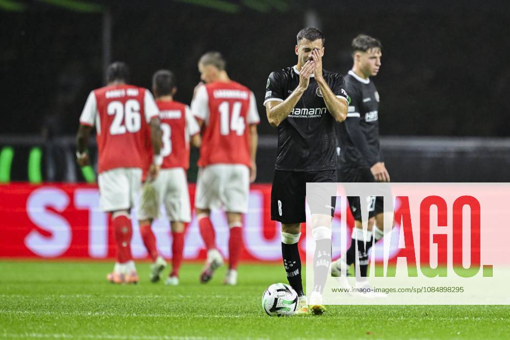 SC Braga v KAA Gent - UEFA Conference League BRAGA, PORTUGAL - OCTOBER 22 : Benes Laszlo midfielder of KAA Gent looking dejected after an opponent s goal during the UEFA Conference League 2026 27 League Phase matchday 2 match between SC Braga and KAA Gent on October 22, 2026 in Braga, Portugal, 22 10 2026 Braga Portugal