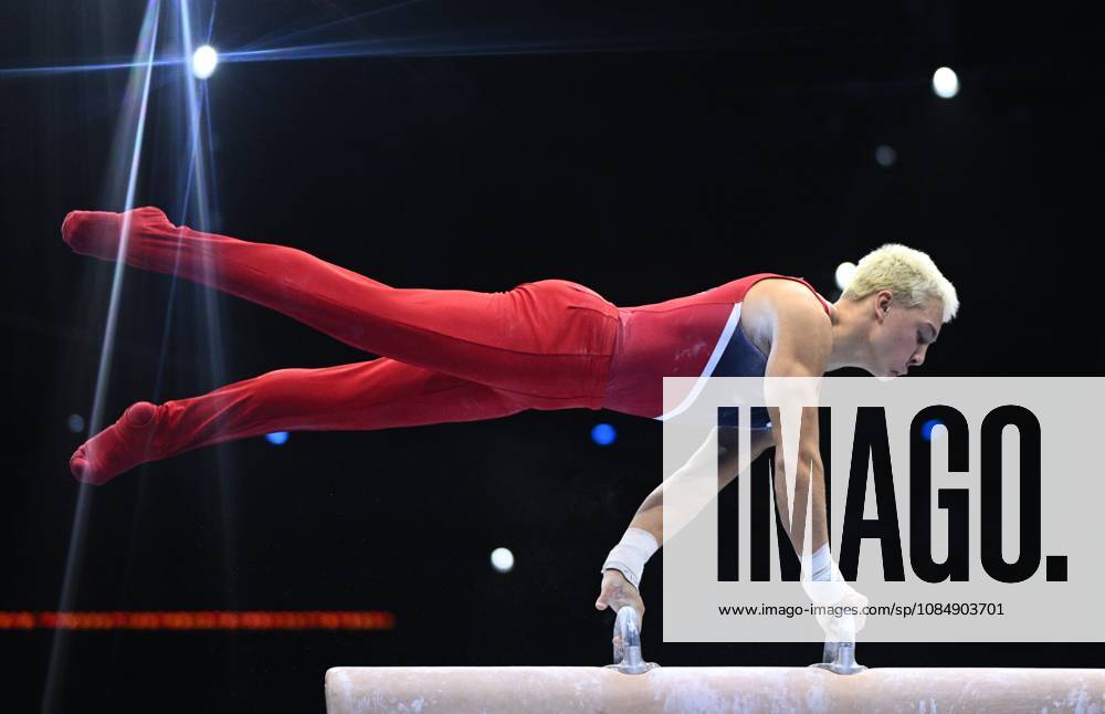Netherlands Artistic Gymnastics World Championships 9271015 22.10.2026 Danila Leykin of the United States competes on the pommel horse during the men s all-around final at the 2026 World Artistic Gymnastics Championships in Rotterdam, the Netherlands. Alexey Filippov Sputnik Rotterdam Netherlands