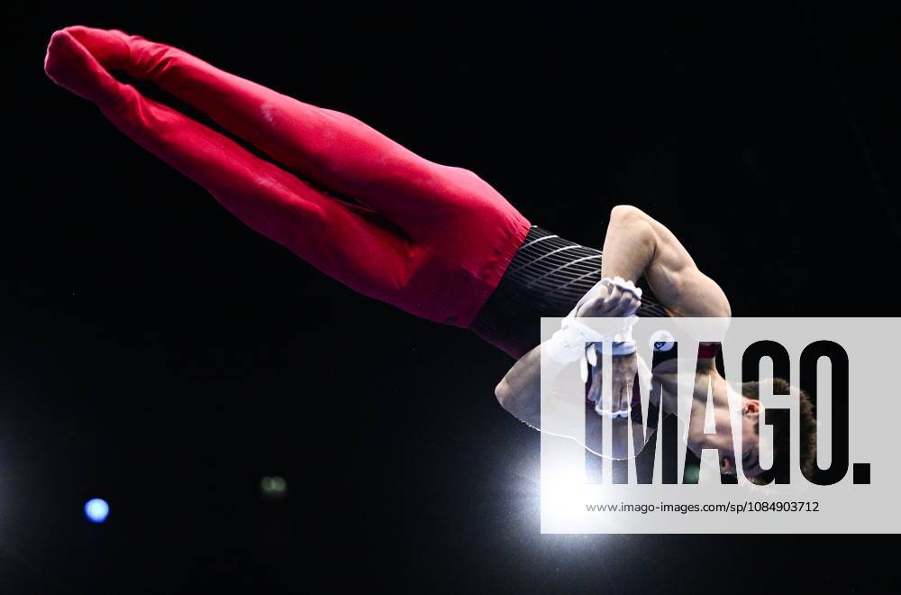 Netherlands Artistic Gymnastics World Championships 9271021 22.10.2026 Arsenii Dukhno of Team World Gymnastics Neutral Athletes 2 competes on the horizontal bar during the men s all-around final at the 2026 World Artistic Gymnastics Championships in Rotterdam, the Netherlands. Alexey Filippov Sputnik Rotterdam Netherlands