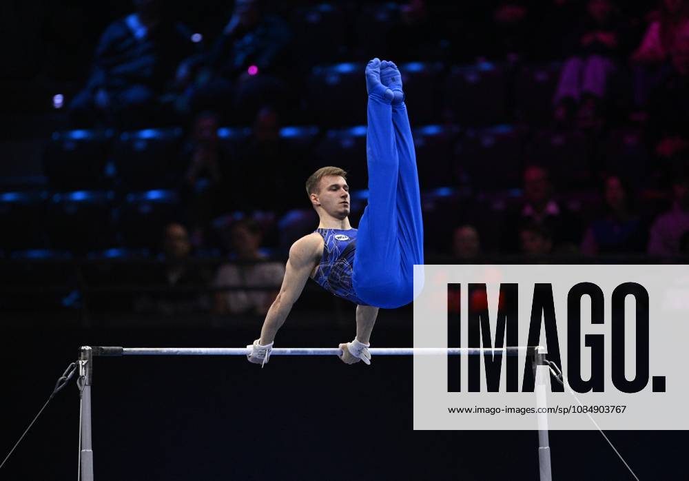 Netherlands Artistic Gymnastics World Championships 9271025 22.10.2026 Daniel Marinov of Team World Gymnastics Neutral Athletes 2 competes on the horizontal bar during the men s all-around final at the 2026 World Artistic Gymnastics Championships in Rotterdam, the Netherlands. Alexey Filippov Sputnik Rotterdam Netherlands
