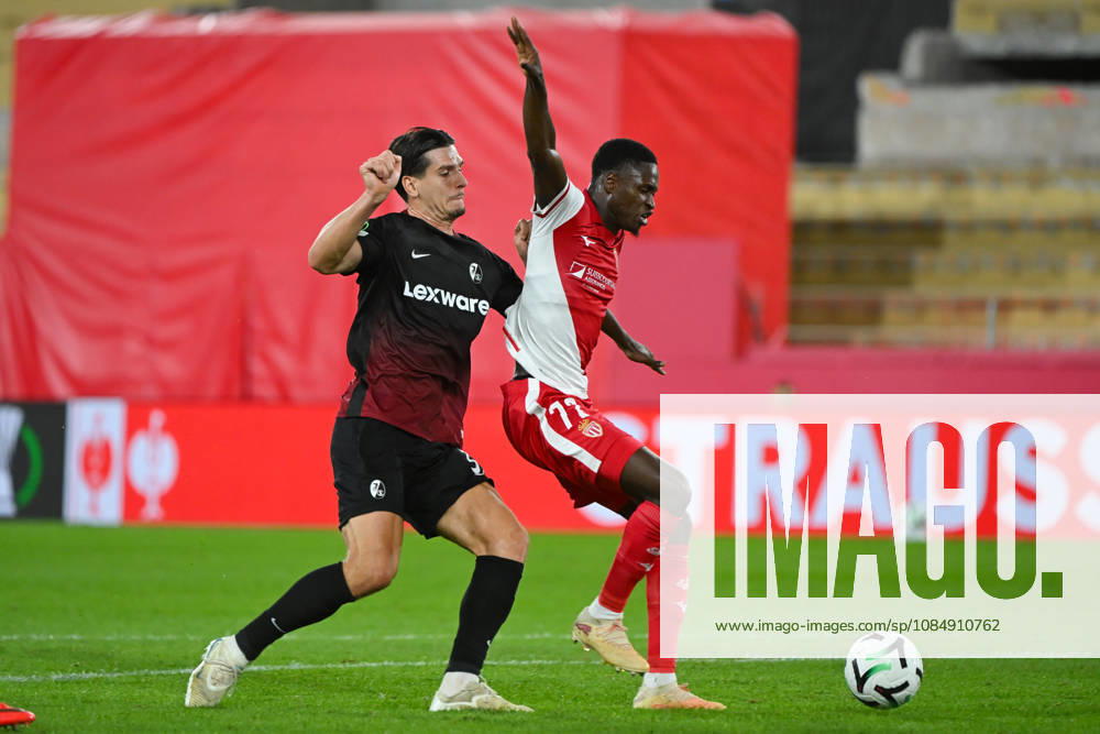 Sadibou Sané (ASM) - UEFA Conference League match between AS Monaco and SC Freiburg on October 22, 2026 at the Louis II Stadium in Monaco.