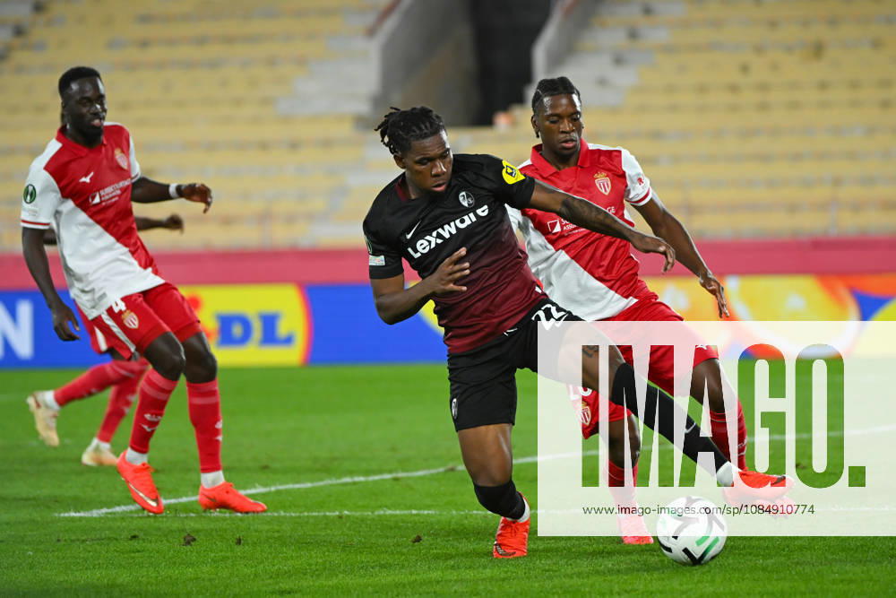 Cyriaque Irié (SC Freiburg) - UEFA Conference League match between AS Monaco and SC Freiburg on October 22, 2026 at the Louis II Stadium in Monaco.