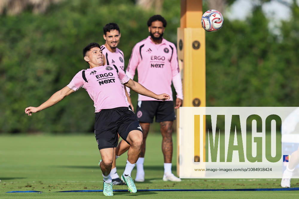 FORT LAUDERDALE, FL - OCTOBER 23: Inter Miami CF midfielder David Ayala (22) is seen during an Inter Miami Training Session at Florida Blue Training Center on October 23, 2026 in Fort Lauderdale, Florida. (Photo by Chris Arjoon Icon Sportswire) SOCCER: OCT 23 Inter Miami CF Training Icon2610230000011