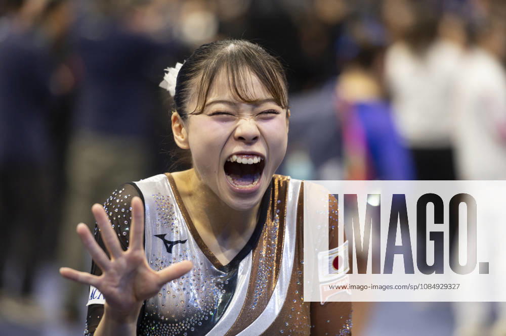 Rotterdam The Netherlands 23rd October 2026 World Championships artistic gymnastics. Womens allround competition Aiko Sugihara (JPN) well pleased with her fifth place