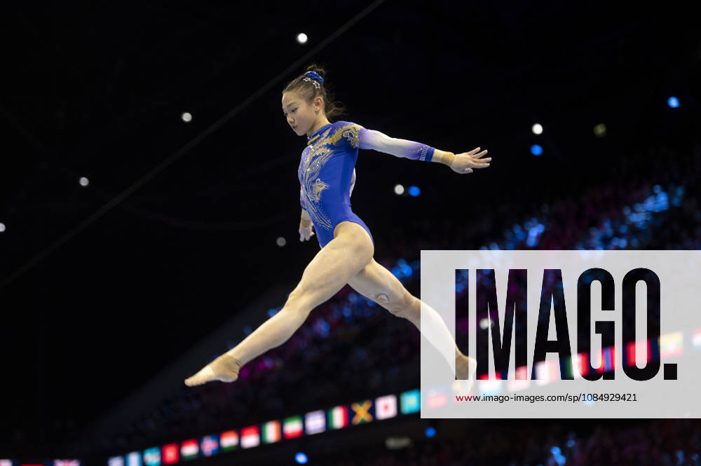 Rotterdam The Netherlands 23rd October 2026 World Championships artistic gymnastics. Womens allround competition Qinqin Ke (CHN) wins bronze On the balance beam
