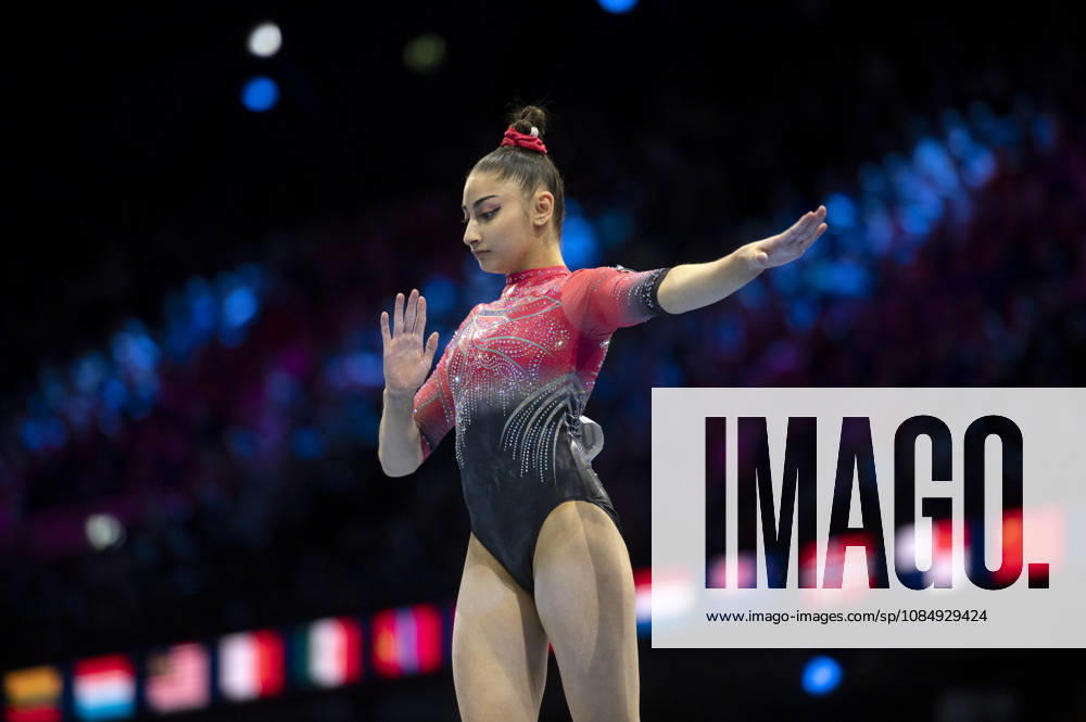 Rotterdam The Netherlands 23rd October 2026 World Championships artistic gymnastics. Womens allround competition Liudmila Roschina (WG2) wins silver